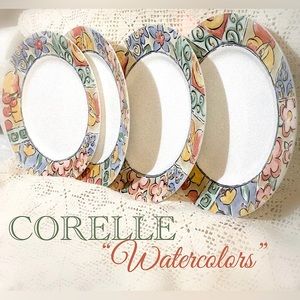 CORELLE “Watercolors” Plates - Set of 4